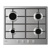 Candy Idea CHW6BRX Acciaio inox Da incasso 60 cm Gas 4 Fornello(i)