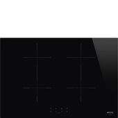 Smeg Universale Piano di cottura SIB2741D tecnologia bridge Nero