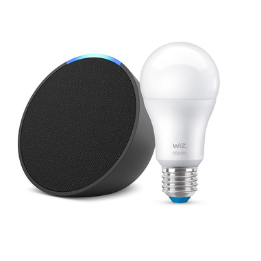 Amazon Echo Pop (1. Gen.) | Antracite Lampadina Wiz SmartLed