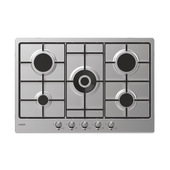 Candy Classic CHW74WTX Acciaio inox Da incasso 75 cm Gas 5 Fornello(i)