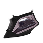 Rowenta DW4345 Express Steam, Ferro da Stiro a Vapore, Piastra in Acciaio Inox con Tecnologia Microsteam, Sistema Anticalcare Integrato, Colpo vapore 200 g/min, Potenza 2600 Watt, Nero e Rosa