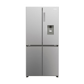 Haier Cube 83 Serie 3 HCR3818EWMM frigorifero side-by-side Libera installazione 463 L E Platino, Acciaio inox