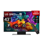 LG QNED evo AI MiniLED 43'' Serie QNED87B 43QNED87B6A, 4K, AI Magic Remote, HDR10 Pro, VRR 60Hz, 3 HDMI, SMART TV 2026