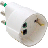 IOPLEE 87130-4077B adattatore per presa di corrente Tipo L (IT) Tipo L (IT) + Tipo F Bianco