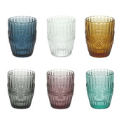 Tognana Porcellane set 6 bicchieri da 280 cc colori assortiti Ionico