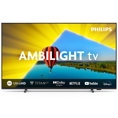 Philips TV 55PUS8079/12, 55" LED-TV 139,7 cm (55") 4K Ultra HD Smart TV Wi-Fi Nero 350 cd/m²