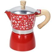 Tognana Porcellane caffettiera 3 tazze Japan Rosso