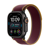 Apple Watch Ultra 4 GPS + Cellular, Cassa 49 mm in titanio nero con Trail Loop borgogna - S/M
