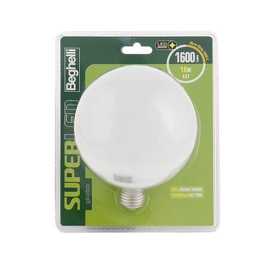 Beghelli Super LED Lampadina a risparmio energetico Bianco caldo 3000 K 16 W E27 F