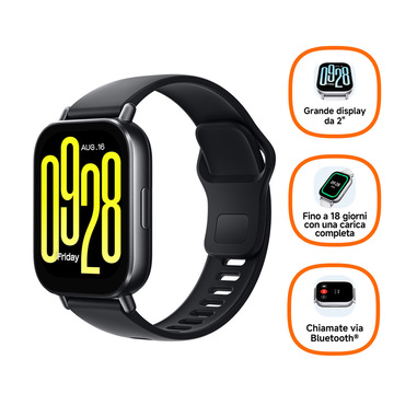 Xiaomi Redmi Watch 5 Active 5,08 cm (2") LCD Digitale 320 x 385 Pixel Touch screen Nero