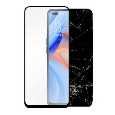 Area Ultra tempered Glass per Oppo Reno 4 5G con copertura totale tono su tono