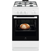 Electrolux LKK500010W Cucina a libera installazione mista piano a gas + forno elettrico