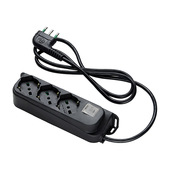 FANTON 474614 prolunghe e multiple 3 presa(e) AC Interno Nero