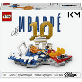 LEGO Editions 43013 Kylian Mbappé – Highlights Calcistici, Giocattolo 3D da Esposizione con Minifigure, Regalo Bambini da 10+