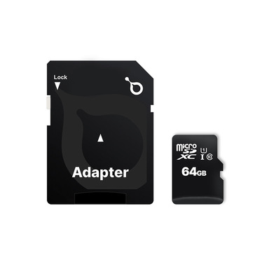 IOPLEE  GSMSD64A 64GB microSD con adattatore SDXC UHS-I