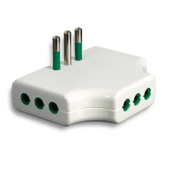 FANTON 82250 adattatore per presa di corrente Tipo L (IT) Bianco