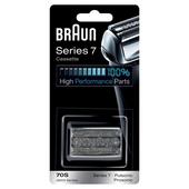 Braun Series 7 70S Testina di Ricambio per Rasoio Elettrico Barba – Compatibile Con I Rasoi . Per Una Rasatura Perfetta Ogni Giorno. Argento