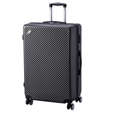 AD Trend 102696 bagaglio Trolley Guscio rigido Nero 32 L Acrilonitrile butadiene stirene (ABS)