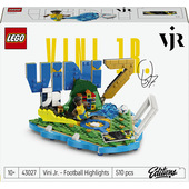 LEGO Editions 43027 Vini Jr. – Highlights Calcistici, Giocattolo 3D da Esposizione con Minifigure da Collezione, Regalo 10+