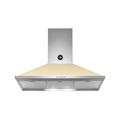 Bertazzoni La Germania KPL90PLAG1CRA cappa aspirante Cappa aspirante a parete Crema 600 m³/h