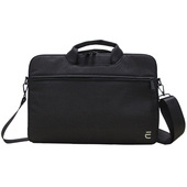 Electroline Borsa per notebook da 15,6" - Ultraslim, con doppia tasca esterna, colore nero