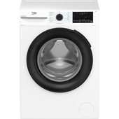 Beko b300 BMW89DB 8kg, Classe A-30%, Bianco, Motore Inverter 1400 giri, Display touch, Porta nera, EnergySpin™, Vapore