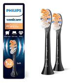Philips Sonicare HX9092/88 2x Testine nere per spazzolino sonico