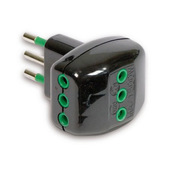 FME 87201 adattatore per presa di corrente Tipo L (IT) Nero