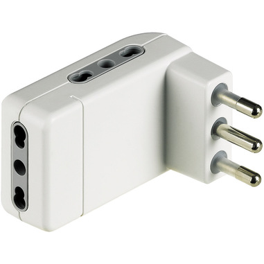 bticino S3606DE adattatore per presa di corrente Tipo L (IT) Bianco