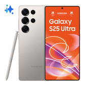 Samsung Galaxy S25 Ultra Smartphone AI, Display 6.9'' QHD+ Dynamic AMOLED 2X, Fotocamera 200MP, RAM 12GB, 256GB, 5.000 mAh, Titanium Gray