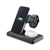 Tech Pop Triple Station 3 in 1 Base di ricarica wireless 3in1 da 15W