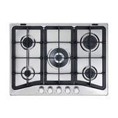 De’Longhi PFI 57 GH piano cottura Acciaio inossidabile Da incasso 68 cm Gas 5 Fornello(i)