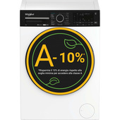 Whirlpool FRONT LOADER STD, Capacità 12kg, classe A -10%, bianco, Autodose, vapore, porta nera, Wi-Fi