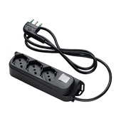 FANTON 47461 prolunghe e multiple 1,5 m 3 presa(e) AC Interno Nero