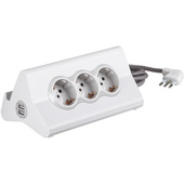 bticino S3713DBU prolunghe e multiple 2 m 3 presa(e) AC Interno Bianco