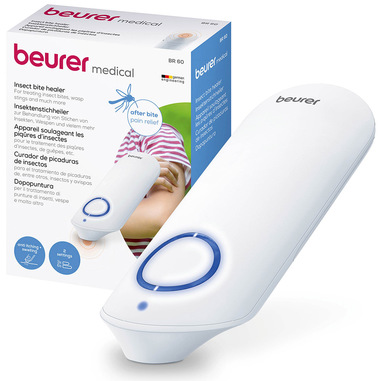Beurer Br 60 Dopopuntura Dispositivo Contro Punture e Morsi d'Insetto senza Additivi Chimici, Può Aiutare ad Alleviare Rapidamente Prurito e Bruciore
