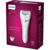 Philips 8000 series Epilatore Wet & Dry con 5 accessori bianco BRE710/00