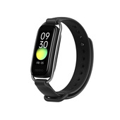 OPPO Band Style Tracker Smartwatch con Display AMOLED a Colori 1.1'' 5ATM Carica Magnetica, Impermeabile 50m, Pedometro Fitness 2 Cinturini Cardiofrequenzimetro, Versione Italia, Colore Black