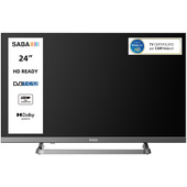 SABA SA24M10 TV 24" HD READY, Triplo tuner DVBT2/C/S2 HEVC MAIN10, Certificato TivuSAT, Piedistallo centrale, Dolby Audio