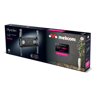 Meliconi Ghostslim Plus FIX400 2,16 m (85") Nero