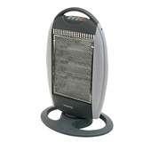 Innoliving INN-577 stufetta elettrica Interno Nero, Grigio 1200 W Riscaldatore di ambienti elettrico alogeno