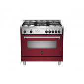 Bertazzoni La Germania Americana AMN965GVIT cucina Elettrico/Gas Gas Rosso