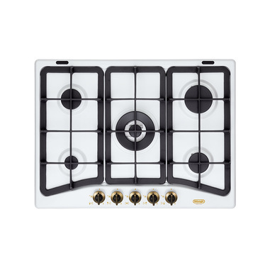 De’Longhi BF 57 PRO piano cottura Bianco Da incasso 70 cm Gas 5 Fornello(i)