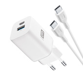 Cellularline CHARGER KIT GAN+ 65W DUAL A+C