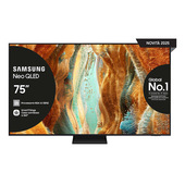 Samsung Neo QLED AI TV 75" QE75QN70FAUXZT 4K Mini LED, Processore NQ4 AI Gen2, 4K AI Upscaling, Motion Xcelerator 144Hz, Neo Quantum HDR, OTS Lite, AirSlim Design, Vision AI Smart TV, 2025