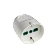 FANTON 86050 presa volante bipasso/tedesca, 2 poli + terra, 16 A Bianco