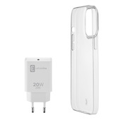 Cellularline STARTER KIT - iPhone 13 Pro Kit di accessori per la ricarica e la protezione di iPhone