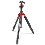 Manfrotto Element treppiede Fotocamere digitali/film 3 gamba/gambe Rosso