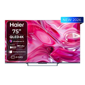 Haier TV QLED 75" H75S90GUX, 4K, UltraSense AI, Gaming 240Hz, Google TV, Dolby Vision IQ, HDR10+, KEF Sound, Dolby Atmos