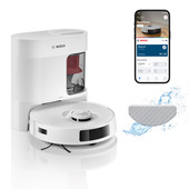 Bosch BCRD2W, Robot aspirapolvere e lavapavimenti, Spotless Advanced+, Bianco